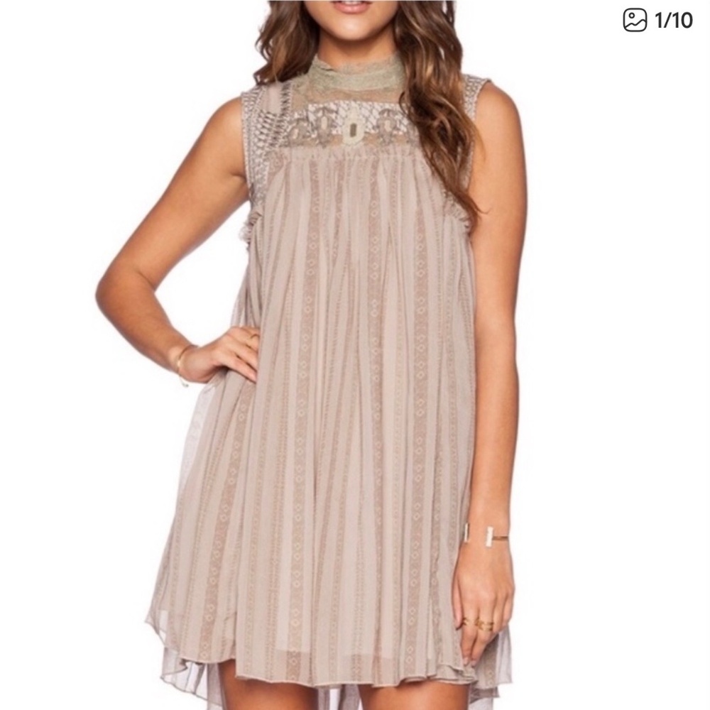 Free People Penny Georgette Babylon Dress